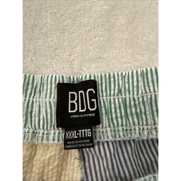 NWT Urban Outfitters BDG Women’s 3X Teagan Seersucker Shorts Colorful Patchwork - Picture 3 of 11